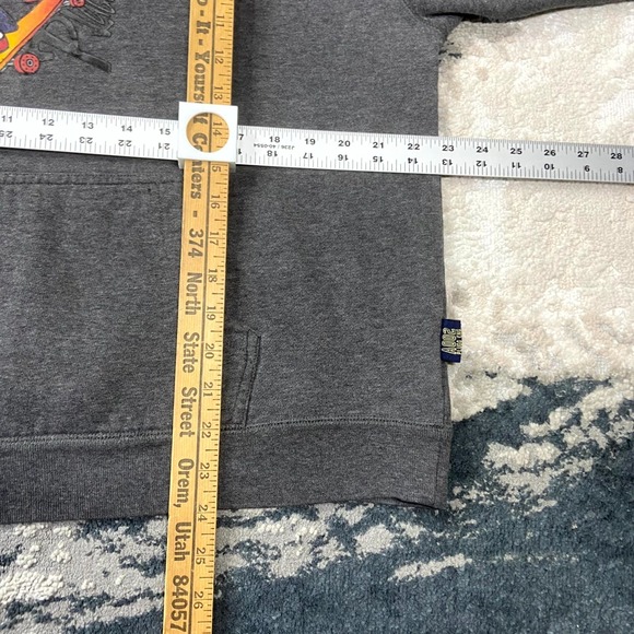 Y2K Plugg Vintage Skater Surf Hoodie XL Gray Scotty Freestyler Skateboard 00s - Picture 4 of 6
